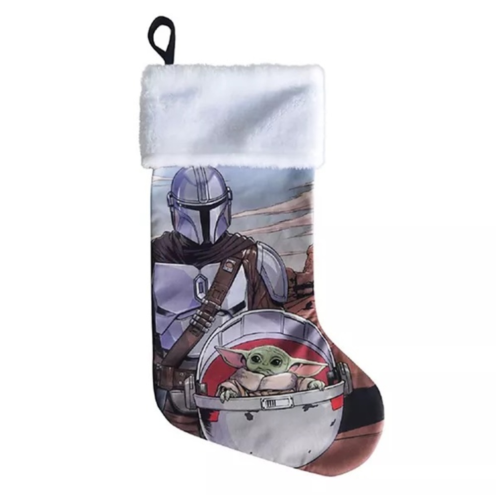 The Mandalorian & Grogu Star Wars Hanging Christmas Stocking